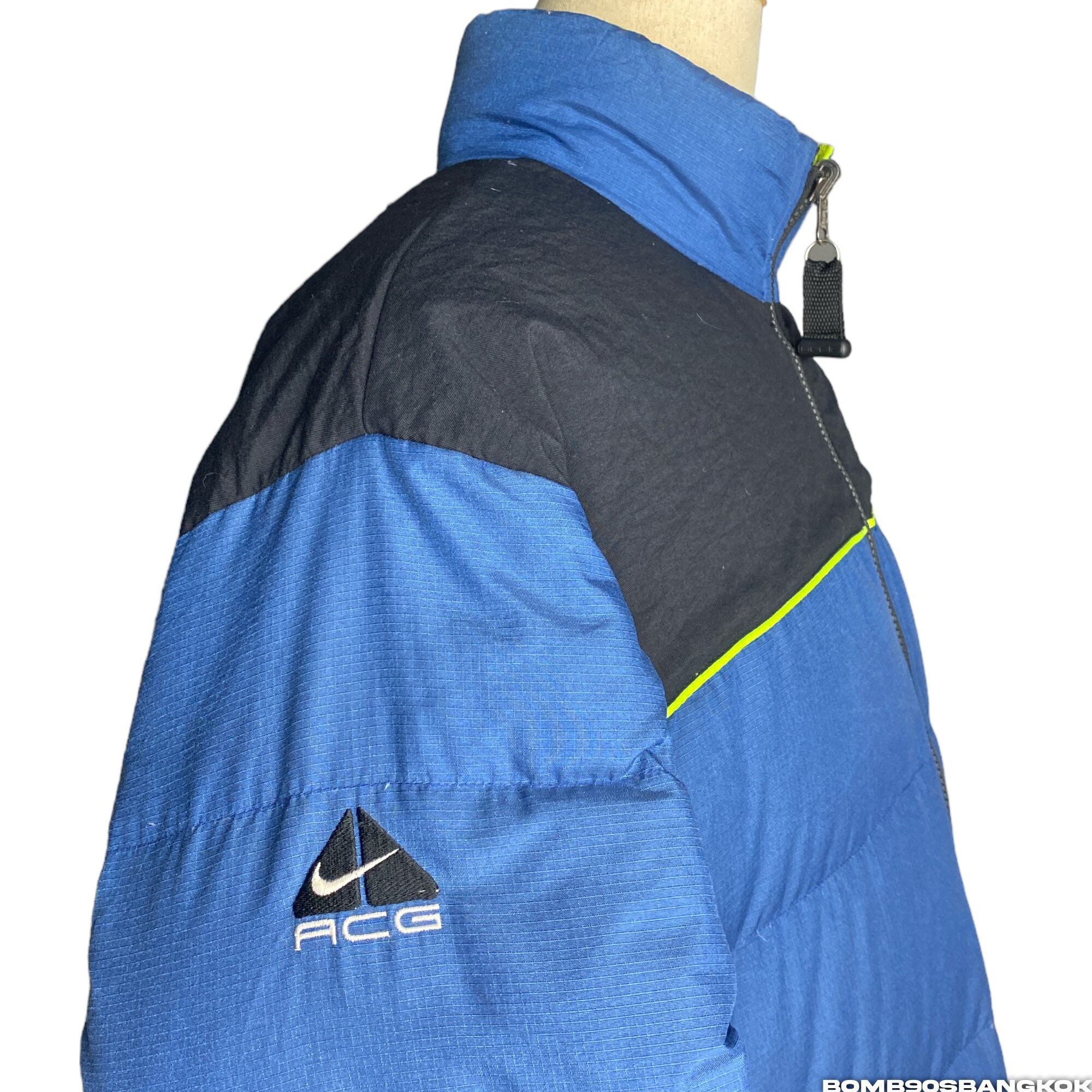 Vintage 90s NIKE ACG Blue 2 Layer Color-block Embroidered