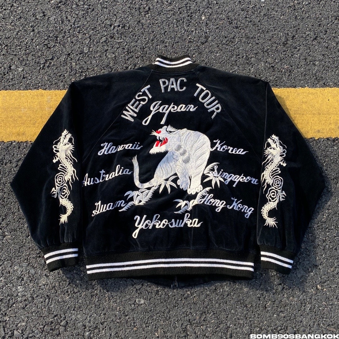 Very Rare!! 80s90s Sukajan Tiger and Dragon West Pac Tour Very Rare!! 80s90s Sukajan Tiger and Dragon West Pac Tour