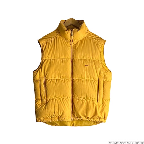 さ*じ様 90s old NIKE down vest Vintage Nike Big Logo Vest - Etsy