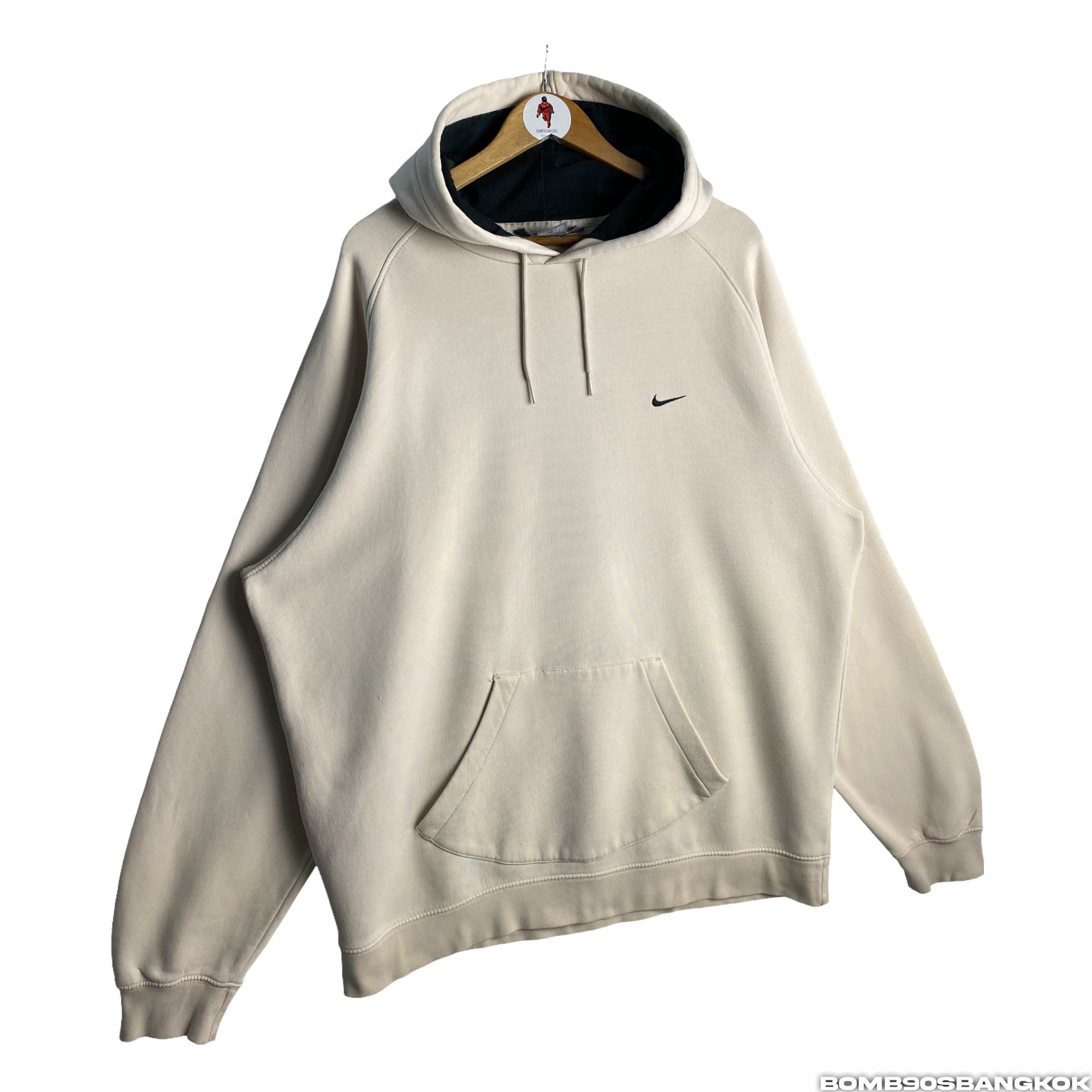 トップス NIKE 00s Swoosh Logo College Sweatshirt Vintage 2000s Nike Embroidered Swoosh Pullover Crewneck