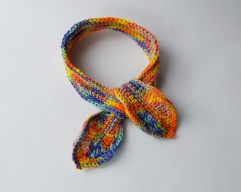 Patrón de Bufanda de Crochet para Niños y Adultos Pañuelo para el Cuello Corbata