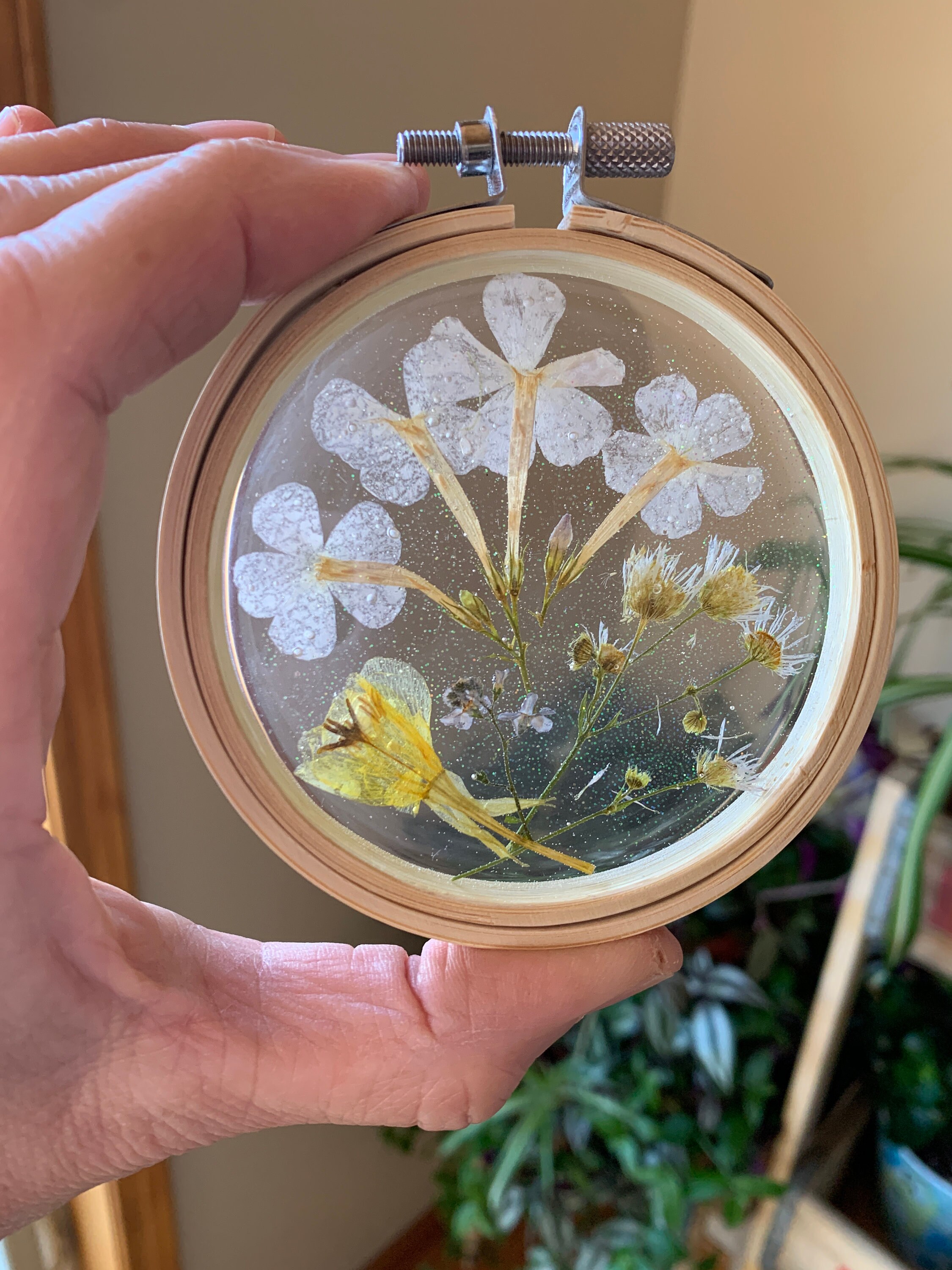 Resin Pressed Flowers Assorted Wildflowers Purple Yellow Etsy