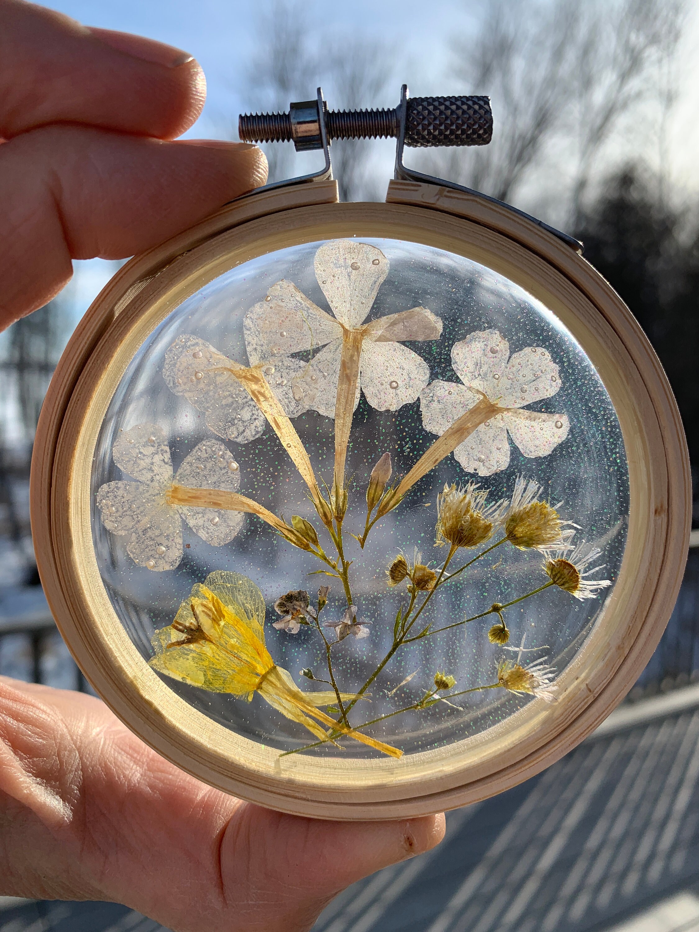Resin Pressed Flowers Assorted Wildflowers Purple Yellow Etsy