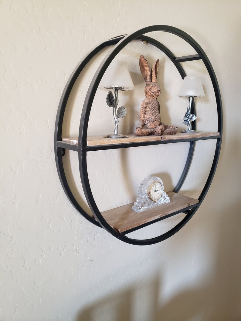 Round Wall Shelf for Home Decor Etsy