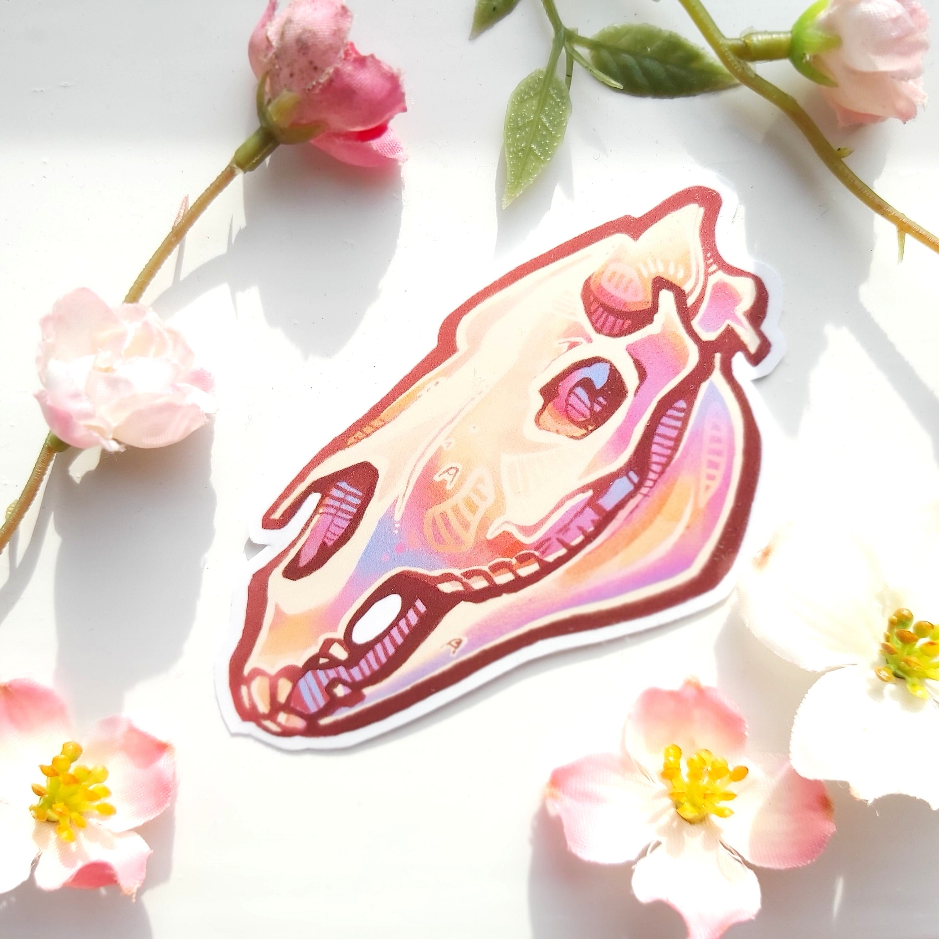 Horse Skull Sticker | Glossy Vinyl Sticker