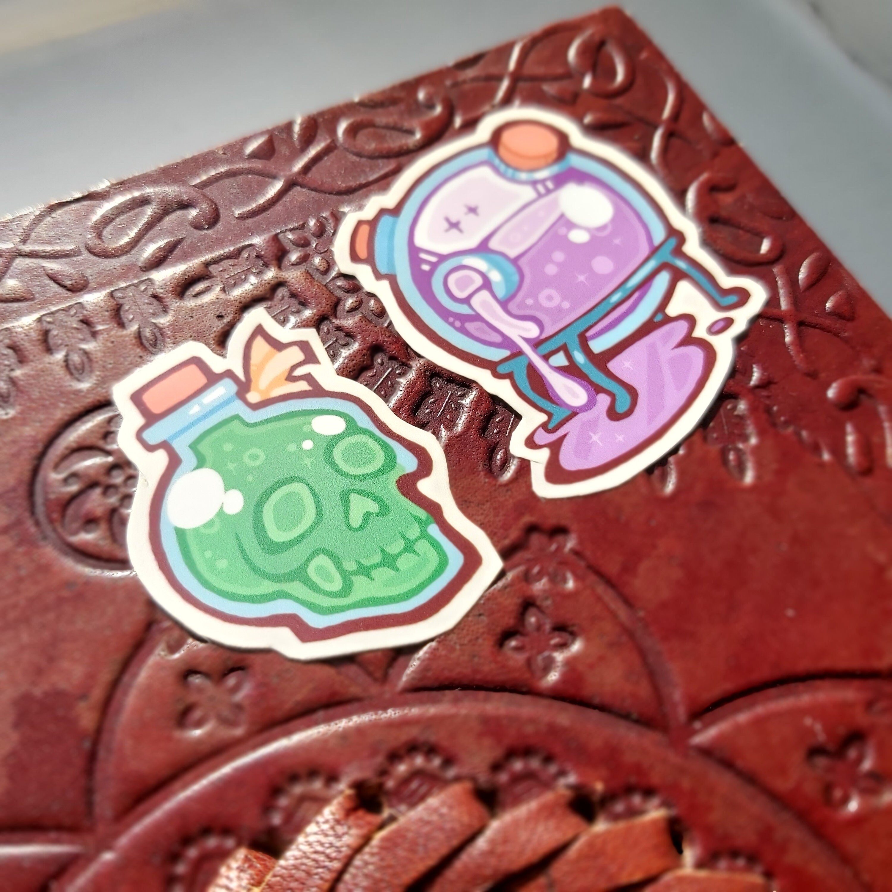 Potion Sticker Set | Pack of 7 Vinyl Dnd Medieval Larp Stickers - Etsy