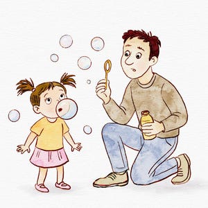 Illustration de tache personnalisée, illustration de livre pour enfants dessinée à la main sans fond, oeuvre d'art vintage personnage fantaisiste pour auteurs et éditeurs