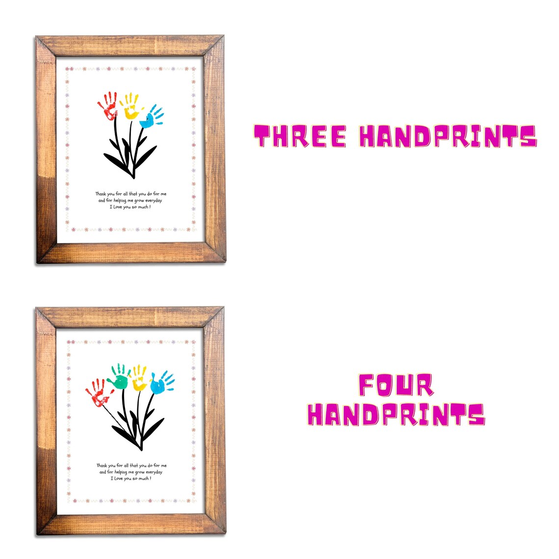 Mom Handprint Art Printable, Mom Gift From Kids , Printable Kids Activities for Mothers Day - Etsy