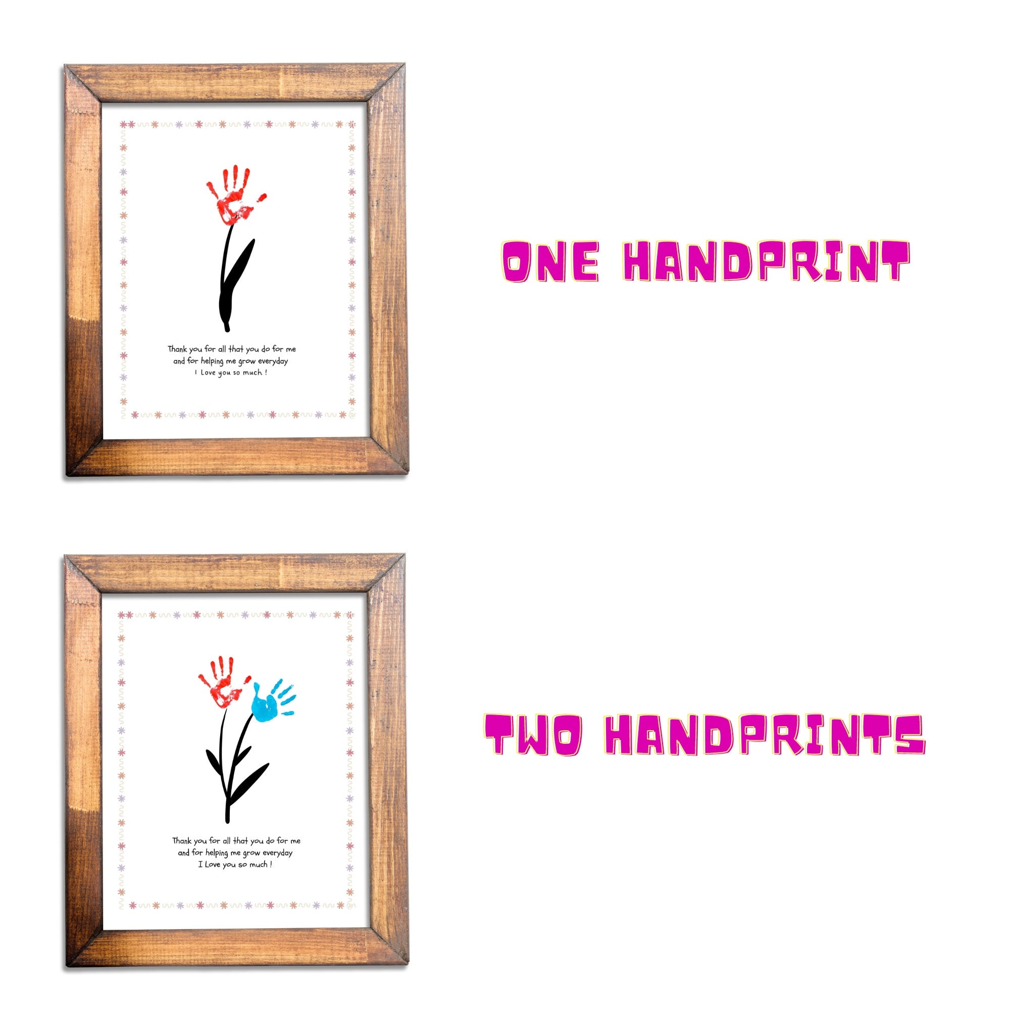 Mom Handprint Art Printable, Mom Gift From Kids , Printable Kids Activities for Mothers Day - Etsy