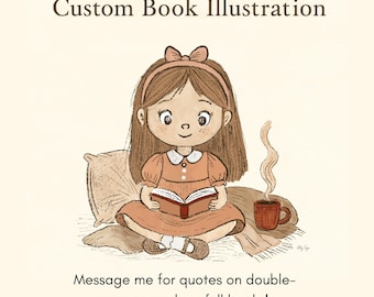 Children Book Illustrator For Hire, Custom Book Illustration, Hand Drawn Watercolor Illustration, Commercial Use, Traditional Sketch Style