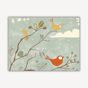 Vintage Nursery Gallery Wall Printables, Vintage Bird Sketch ...