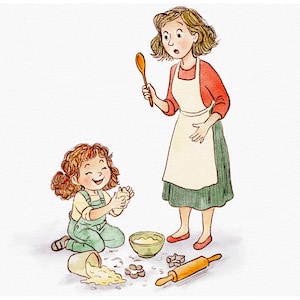 Illustration de tache personnalisée, illustration de livre pour enfants dessinée à la main sans fond, oeuvre d'art vintage personnage fantaisiste pour auteurs et éditeurs