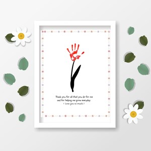 Mom Handprint Art Printable, Mom Gift From Kids , Printable Kids ...