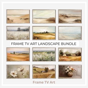 Summer Landscape Frame Tv Art set of 12, Vintage frame tv art Bundle, landscape Oil paintings, Summer Art for Frame TV Art