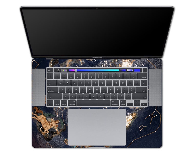 Sky Laptop Zodiac Signs Name Vinyl Dell HP Stream Lenovo Yoga Asus VivoBook Acer Spin Decal Full Coverage Skin Blue Skin Sticker Trendy