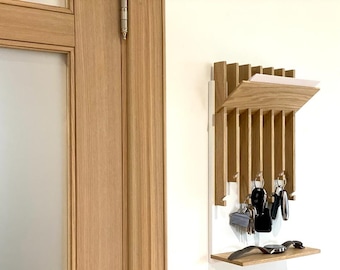 Porte-clés moderne pour entrée, étagère à clés, organiseur de clés moderne, porte-clés pour mur, organiseur d'entrée pour la maison, organiseur de courrier mural