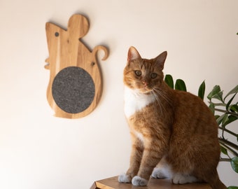 Wandhalterung Katzenkratzbaum: Moderner Holz Kratzbaum, Tiermbel - Etsy.de