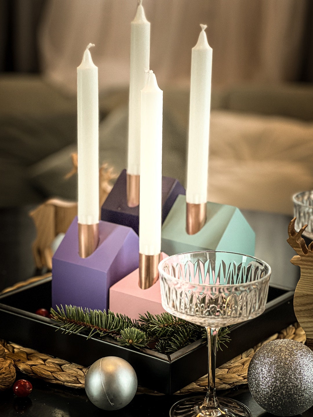 BUNDLE Advent Wreath and Soy Advent Candles – Be A Heart