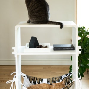 Wooden Shelf, Wood Shelf, Cat Hammock, Wooden Shelves, Cat Bed, Cat Furniture, Cat Cave, Book Shelf, Display Shelf, Shelves, Cat House image 4