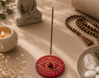 Hot pink Incense holder Meditation decor Magical home Magenta Incense burner Yoga studio decor Whimsigoth aesthetic