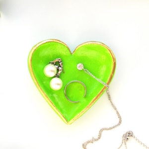 Lime green ring dish Ring Holder Dish Trinket Tray Ring Organizer Unique Engagement Gift Bridesmaid Thank You Gift Catchall Tray Gift