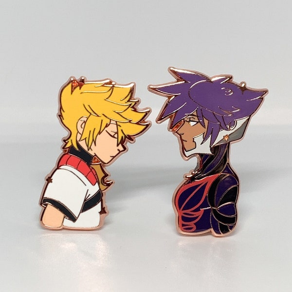 Kingdom Hearts Ventus Vanitas 1.5 Inch Rose Gold Enamel Pin