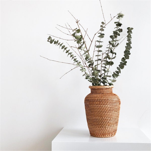 Basket Vase Etsy
