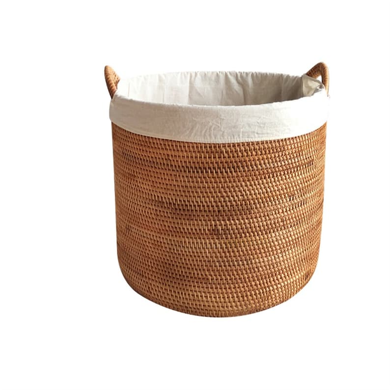 Custom all size storage basket box liner,Custom bike basket liner,High quality cotton and linen liner image 4