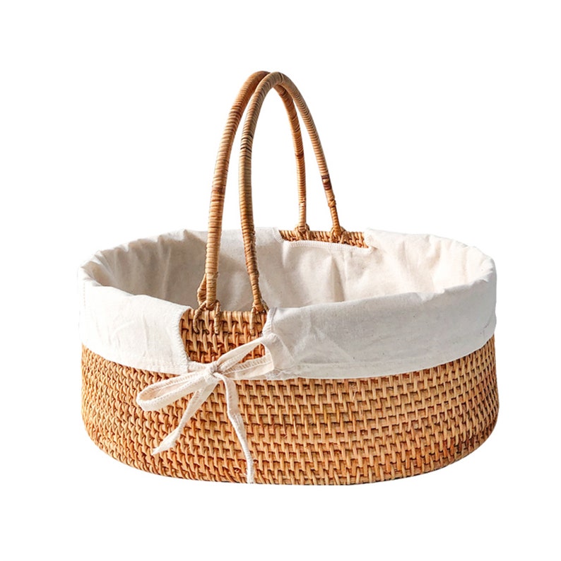 Custom all size storage basket box liner,Custom bike basket liner,High quality cotton and linen liner image 5