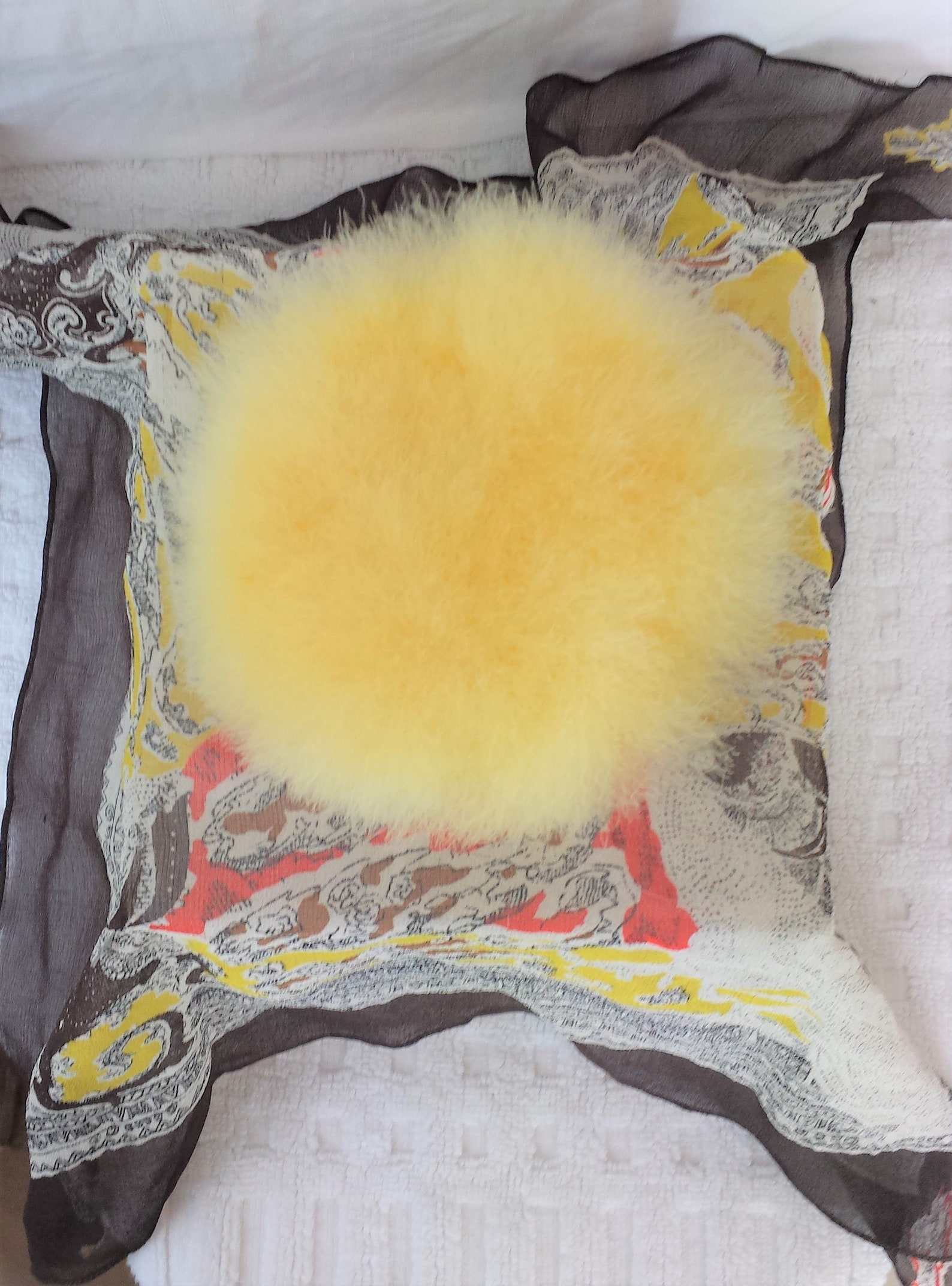 Lemon C1920's Swans Down Powder Puff Large Diameter 13cm Etsy