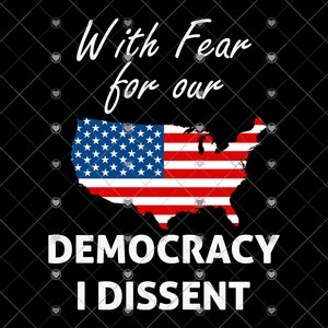 Met Fear For Our Democracy ben ik het niet eens met SVG PNG, ik ben het niet eens met Fear for our Democracy SVG