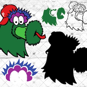 Phanatic P svg, Diseño de béisbol divertido de Filadelfia svg, Béisbol de Filadelfia SVG, Béisbol fanático SVG