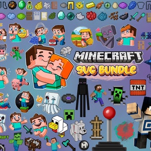 Mine numérique svg, jeu Svg Bundle, mine svg, clipart gratuit mine, mine PNG, téléchargement immédiat, clipart artisanat, Steve Clipart, plante grimpante