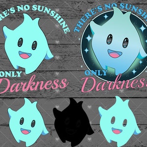 Não há luz do sol apenas escuridão svg, citação de Super Mario svg, nenhuma luz do sol apenas escuridão png, estrela da escuridão, ideia de camiseta de Halloween svg