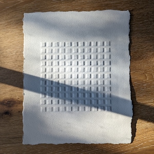 DISPONIBLE I Impresión de arte minimalista en relieve, arte original, Cuadrícula #1