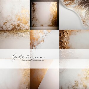 9 gold and cream overlay for Photoshop, Photography Background, Fine art texture, Photo overlays, Photoshop Overlay