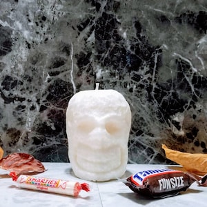 Vela del pilar del cráneo, vela de Halloween