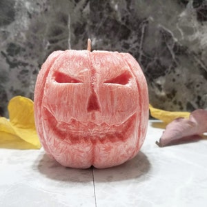 Jack O Lantern Candle, Pumpkin Candle, Halloween Candle, Fall Candle