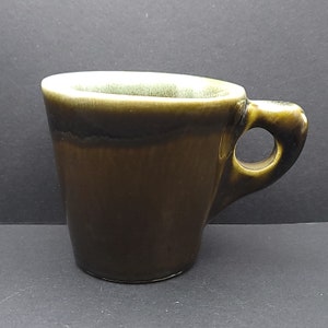 Green Ombre Glaze Stoneware Coffee Mug