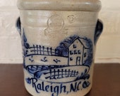 Rowe Pottery Raleigh, NC One Gallon Crock