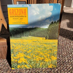 Arizona Highways August 1963 - Coronado Trail - Booklet