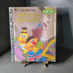 Little Golden Book 1987 Sesame Street &quot;What&#39;s Up in the Attic&quot;