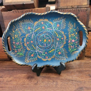 Painted Wooden Tray