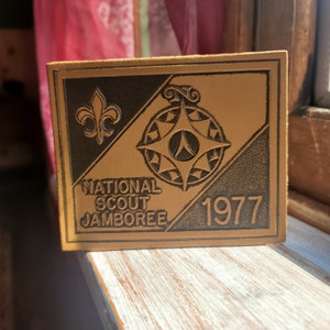 1977 National Scout Jamboree Leather Patch