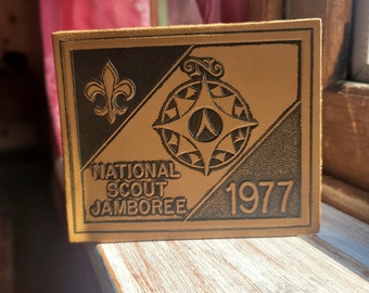 1977 National Scout Jamboree Leather Patch