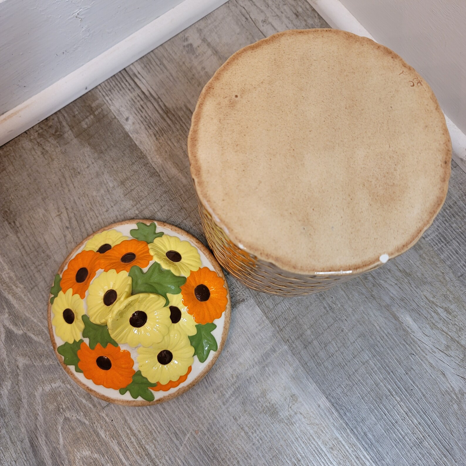 Cottagecore Daisy Kitchen Canister Etsy