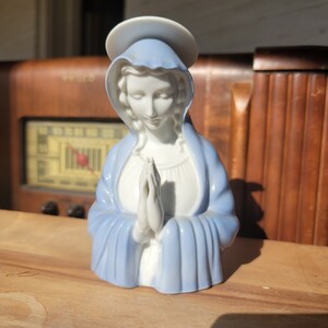Lipper and Mann Blue and White Praying Madonna