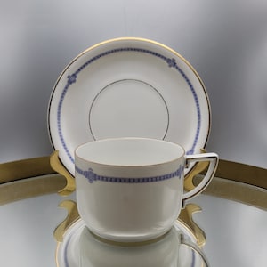 Hutschenreuther Selb Imperial Blue and Gold Cup and Saucer