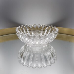 Sawtooth Edge Cut Crystal Glass Dish
