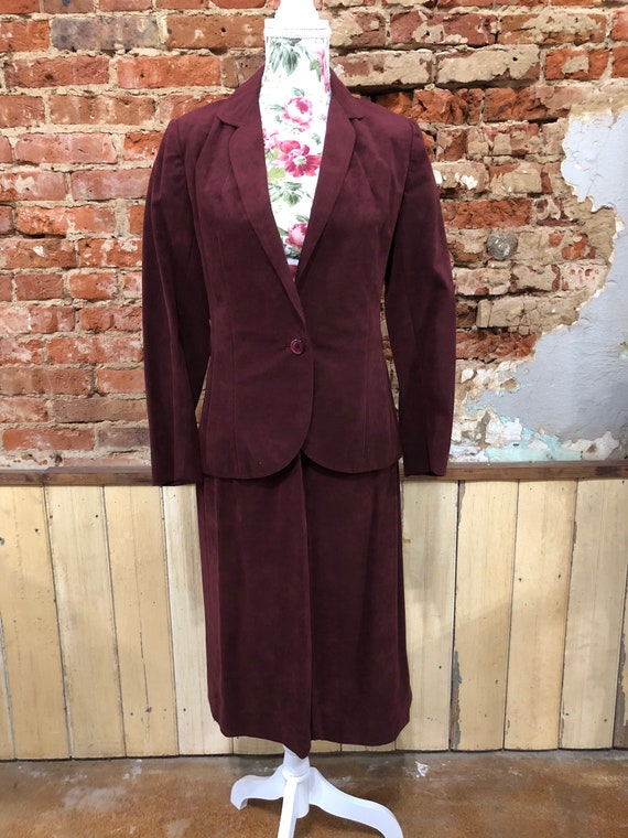 Vintage Adolph Schuman for Lilli Ann Ultrasuede Sk